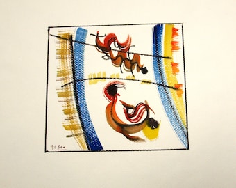 FREE SHIPPING Watercolor. Original painting. Dreams number 24