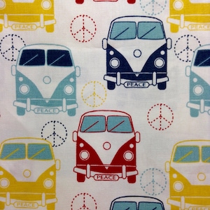 One Half Yard of Fabric Material - VW Peace