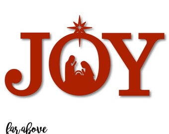 Download Christmas LOVE Nativity Word Art SVG DXF png jpg digital