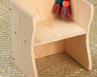 Montessori Cube Chair / Wood cube Chair / Preschool Cube Chair / Toddler Chair / Children Chair