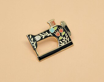 Sewing Machine Enamel Pin | Hard Enamel, Enamel Pin, Lapel Pin, Flair, Sewing Gifts, Gifts for Sewist, Sewing Machine, Quilter Gifts