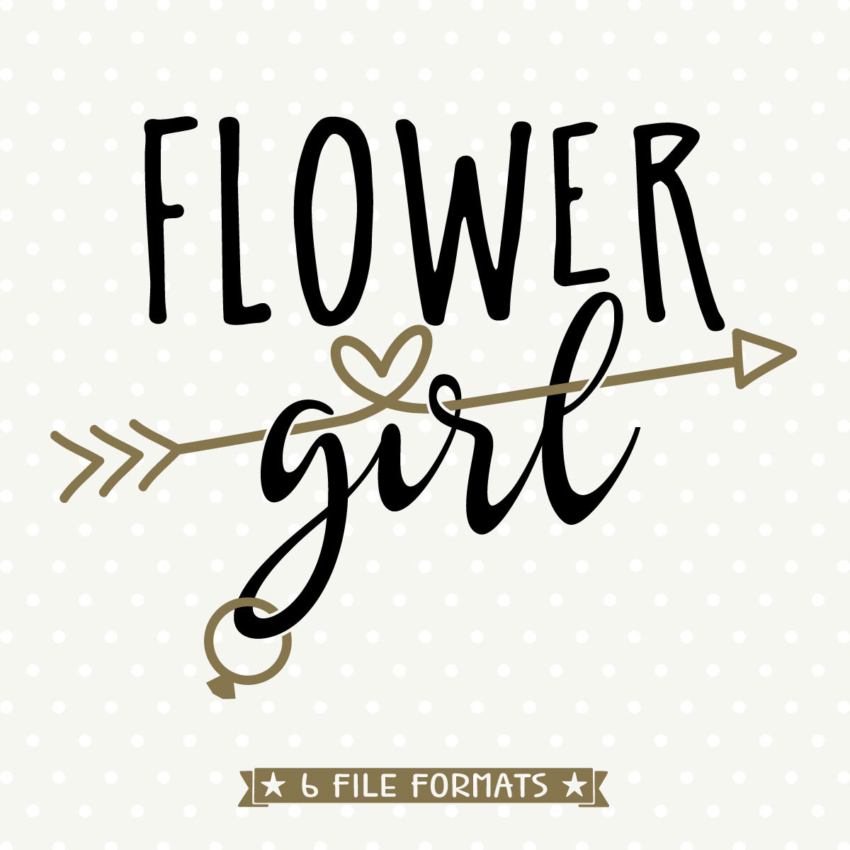 Download Flower Girl cuttable DIY Bridal Party Gifts Flower Girl SVG