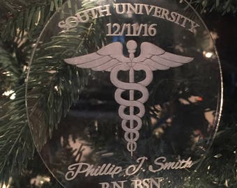 Doctor Gift, Graduation Christmas Ornament, Nurse Christmas Ornament, Doctor Christmas Ornament, Nurse Gift, White Coat Ceremony Gift