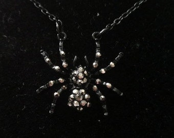 Jeweled Spider Necklace