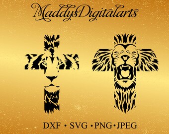 Lion of Judah Cross Svg, Dfx scripture svg, lion cross Jpg , png , svg , dxf , lion svg, Jesus svg, cross svg, Commercial use