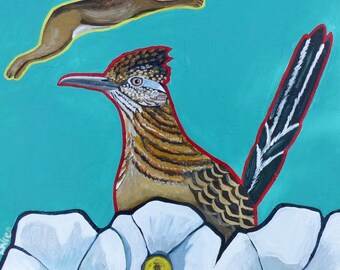 Print The Rabbit Jumped Over the Roadrunner