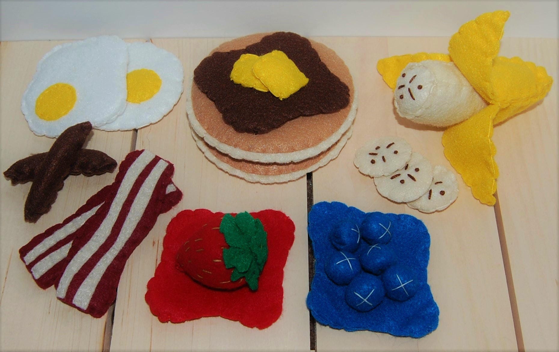 Felt Breakfast Set Felt Food Felt Play Food Play Food Felt