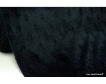 Tissu minky ETOILES NOIR .x1m