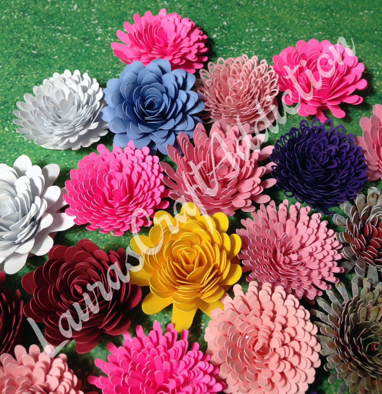 Download Paper Flowers 11 designs cut files flower svg rose svg