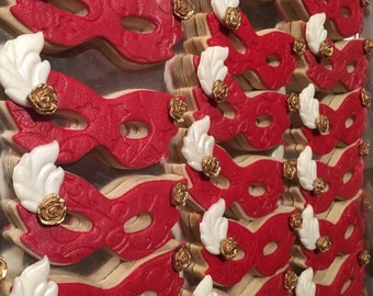Mardi Gras Masquerade Themed Sugar Cookies