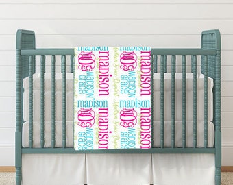 Personalized Baby Blanket - Monogram Baby Blanket - Baby Shower Gift - Baby Name Blanket - Monogrammed Blanket Baby - Custom Baby Blanket
