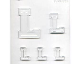 Collegiate Letter "L" Chocolate Candy Mold