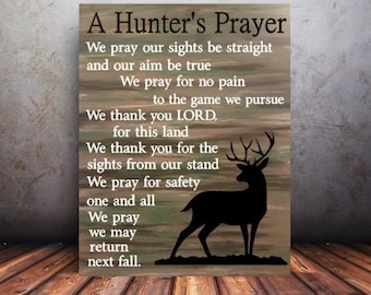 Hunters prayer | Etsy