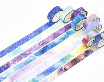 Splendid sky Washi Tapes - Masking Tape - Japanese Washi Tape - Paper Tape - Decorative Tape - Planner Tape - Scrapbooking Tape