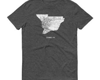 Columbus Shirt, Columbus OH, Columbus TShirt, Columbus Gift, Columbus Tee, Columbus Map, Ohio Shirt, Ohio Map, Columbus Art, Ohio State Map