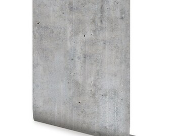 Cement Concrete Peel & Stick Fabric Wallpaper Repositionable