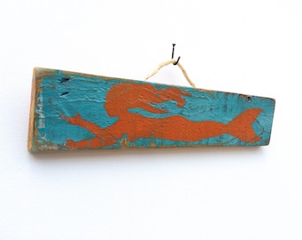 Personalize This Original Art Item-Mermaid Art Handmade on Reclaimed Wood Mermaid Beach Kids Room Sea Mermaid Wall Art Mangoseed