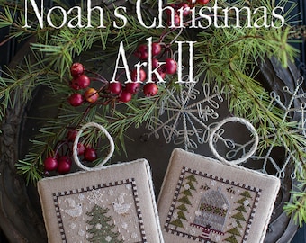 NEW! PLUM STREET SAMPLeRS 2018 Noah's Ark Doves & Honeybees counted cross stitch patterns Christmas 2018 Nashville Market