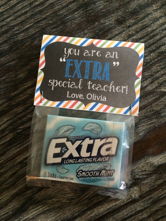 appreciation teacher gift extra special tag end gum