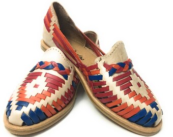 Women's huarache sandals. Mexican leather sandals.