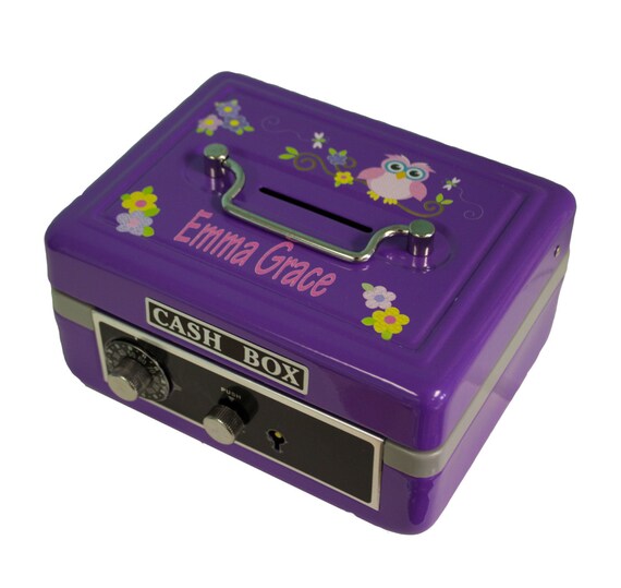 Custom Metal Cash Box Personalized Cashbox w lock key