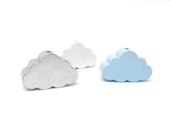 Perle en Bois Grand Nuage