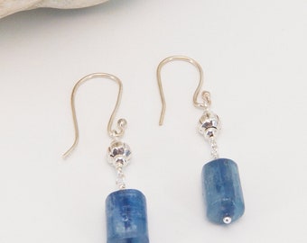 Kyanite and Sterling Silver Earrings
