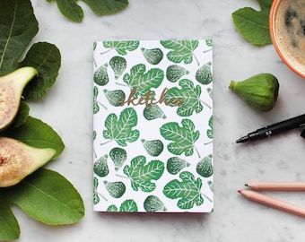 A6 Sketchbook / Notebook: Figs Design with 40 pages 120gsm