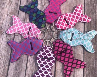 Mermaid Chapstick Holder | Chapstick Keychain | Lip Balm Holder | Personalized | Monogram | Class Gift | Party Favors | Teacher Gift