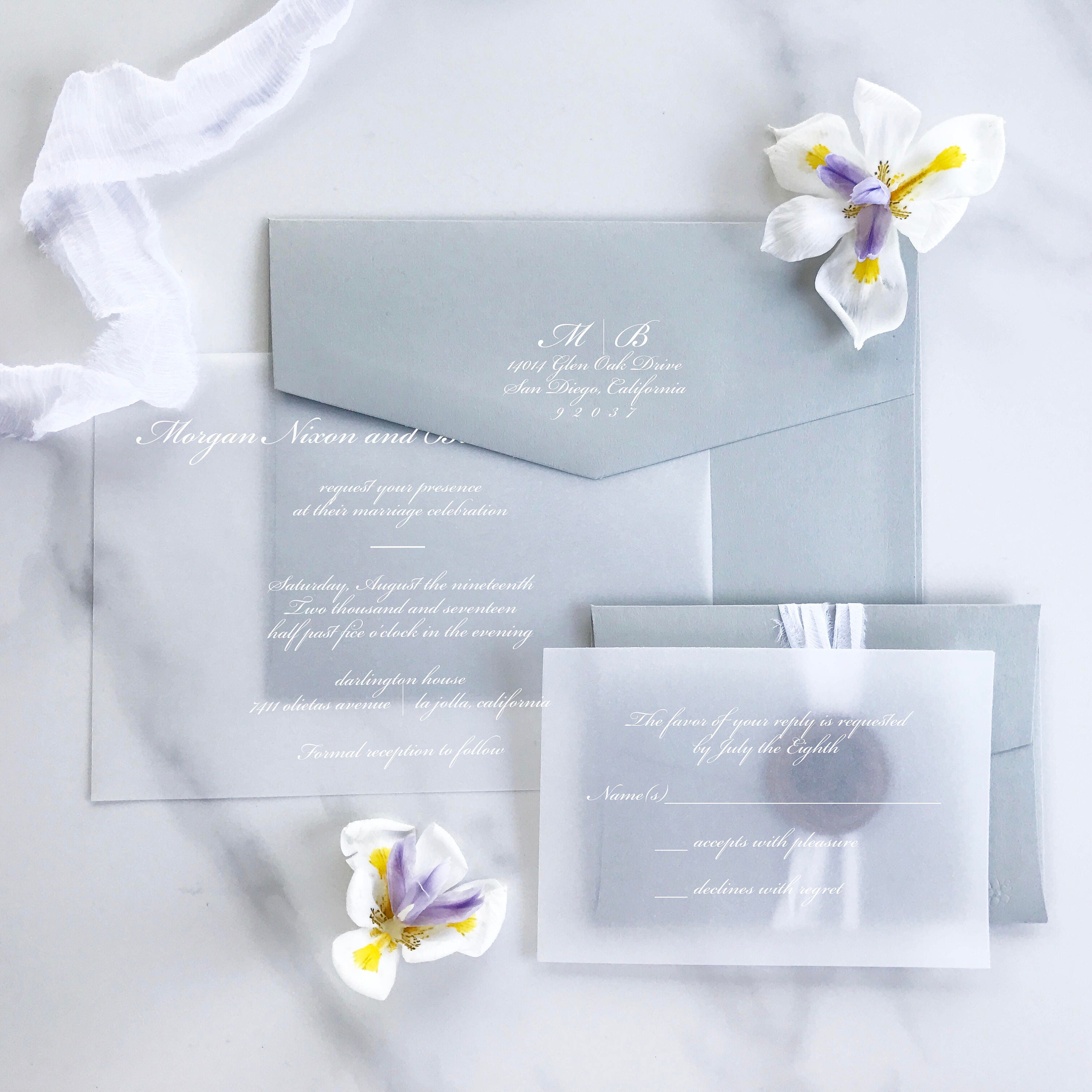 vellum paper invitations