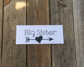 Big Sister Iron-On Vinyl Decal~ Glitter Iron-On Vinyl Decal~ Iron-On Vinyl Decal ~ DIY TODDLER SHIRT