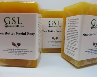 Shea Butter Facial Soap - Anti Aging and Rosacea