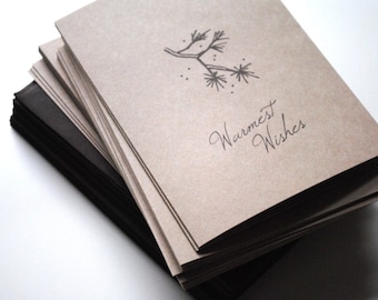 warmest wishes eco-friendly holiday card-set of 8