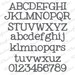 Old Typewriter Embroidery Font