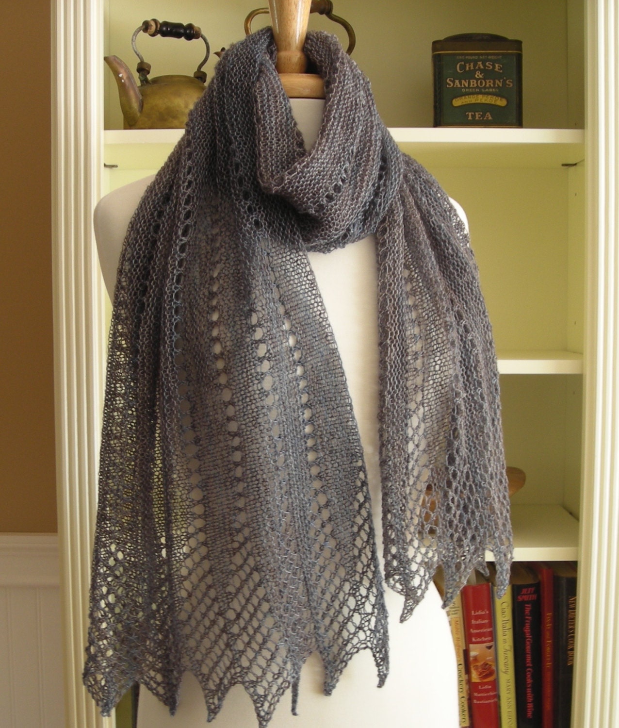 Mistral Scarf - Lace Scarf Stole Knitting Pattern PDF ...