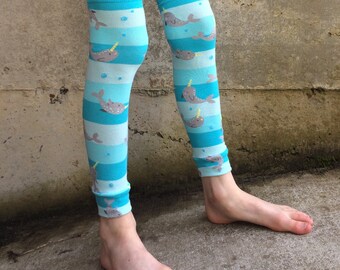 Narwhal Leg Warmers for Baby, Toddler, Kid, Tween - Arm Warmers for Kid, Tween - Boy or Girl - Birthdays, Baby Showers, Costumes