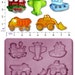 VROOM DIGGER DUMPER Train Plane Boat Craft Sugarcraft Fimo Silicone Rubber Mould