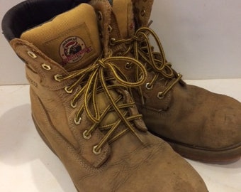 work boots distressed Brama waterproof size mens 10 1/2 vintage work boots