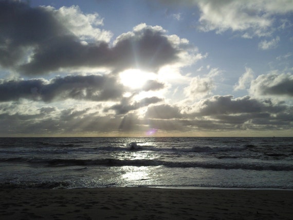 Beach II--matted and framed photo