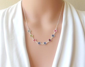 Mothers necklace Personalized birthstone necklace Grandma necklace Family necklace Birthstone necklace Personalized grandma gift mom jewelry
