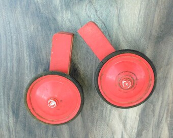 Antique Training Wheels - Antique Bicycle - Tricycle - Antique Toys - Antique Games - Wall Decor - Game Room - Kids Decor - Wood Decor