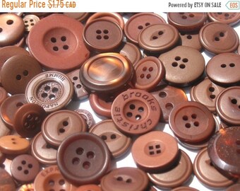 50% OFF - Chocolate Brown - Button Selection