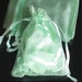 50pcs 9x12cm (3.5x4.5") Solid Mint Green Drawstring Organza Gift Bag Pouch Wedding Xmas New Year Birthday Party
