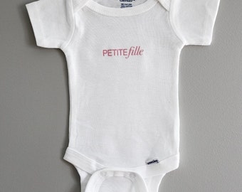 Petite Fille French Baby Onesie