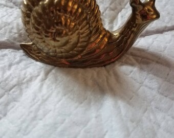 Vintage Brass Snail paperweight