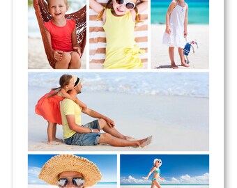 Plantilla de Collage de Foto Digital de 16 x 20 o Storyboard (plantilla de Blog y Facebook)