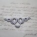Double Snake Stamping - Brass Silverplated Silver Gothic Victorian Reptile Goth Crawly