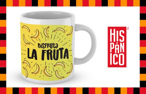 Spanish Mug "Disfruta la fruta"