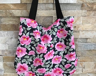 Shopping Tote Bag lightweight Tote: Roses