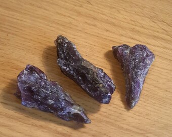 Natural raw amethyst